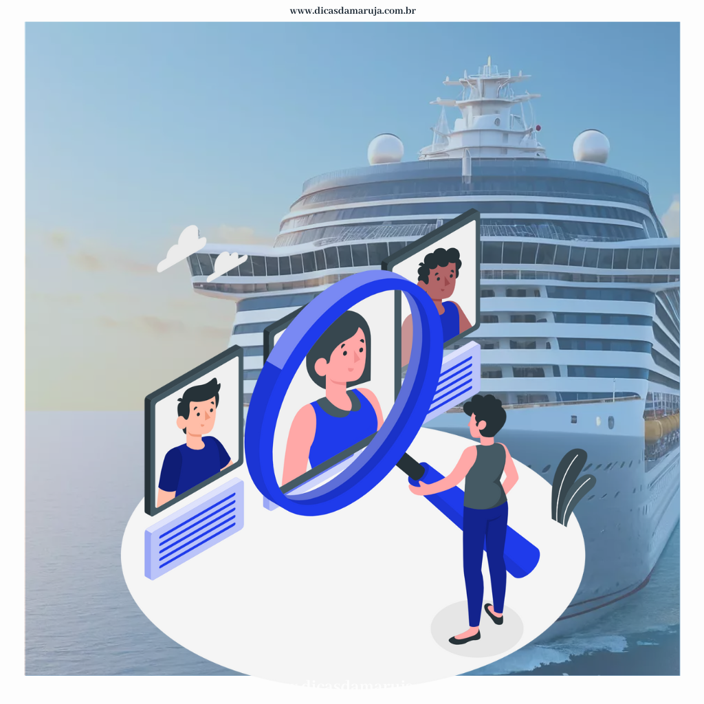 imagem de um navio de cruzeiro e a procura por agencias recrutadoras para trabalho a bordo